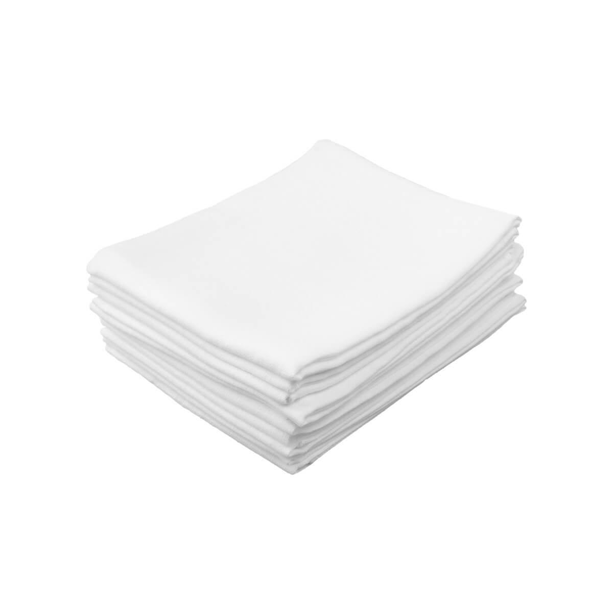 JUNGLE Tetra pelene za bebe porubljene, 10 komada, Bele