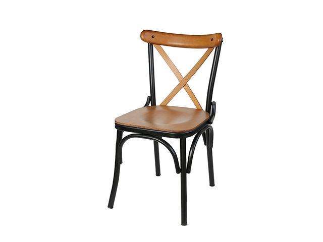 DOMMI Trpezarijska stolica Vintage 001, Braon-crna