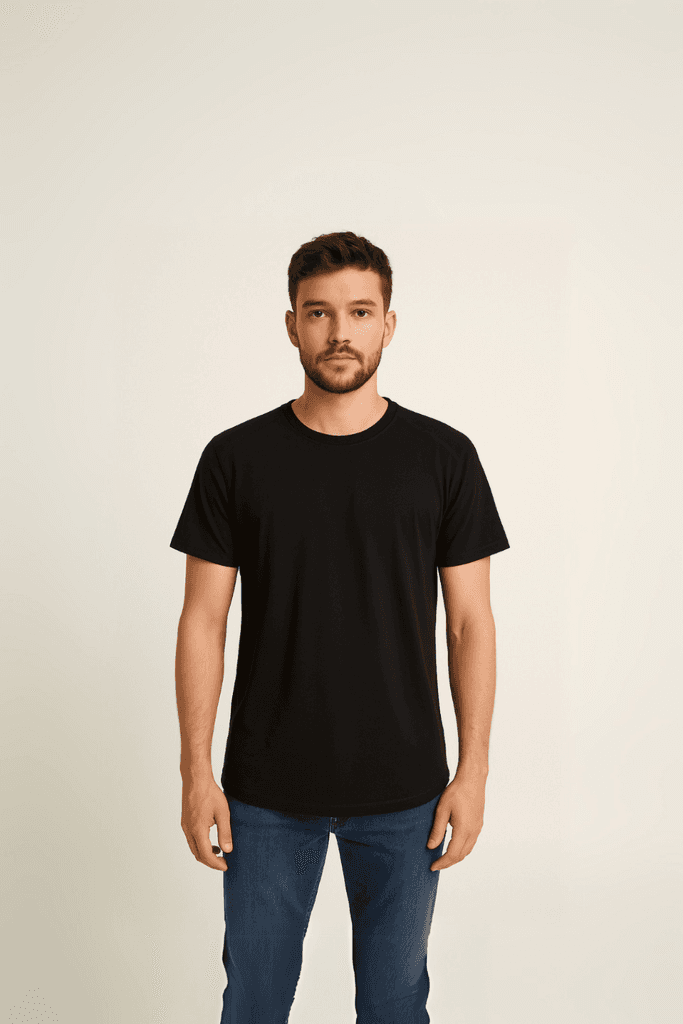 Jack & Jones Muška majica Curved, Crna