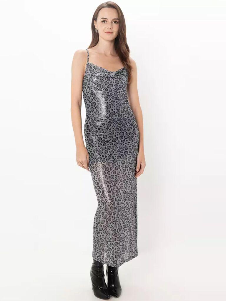 Only Ženska haljina Vicky, Siva