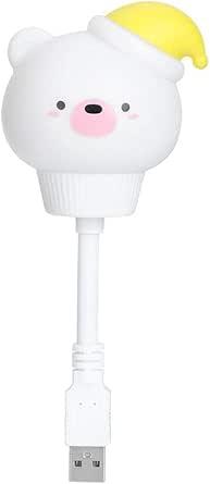 Noćna lampa za dečiju sobu Meda, USB, Bela