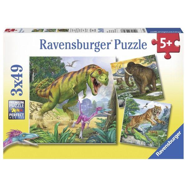 Ravensburger Slagalica Dinosaurusi, 3x49 delova