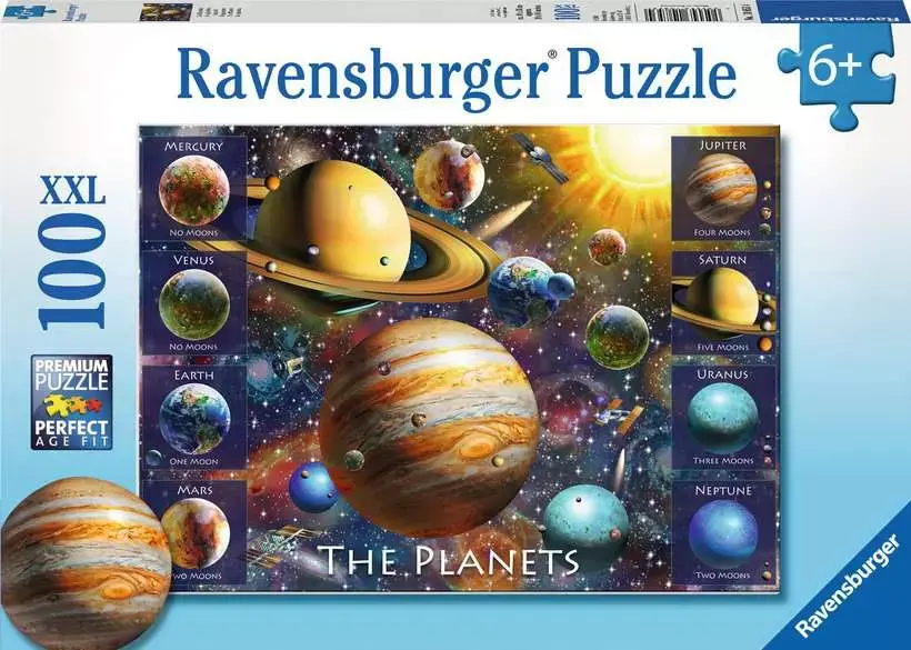 Ravensburger Slagalica Planete, 100 delova