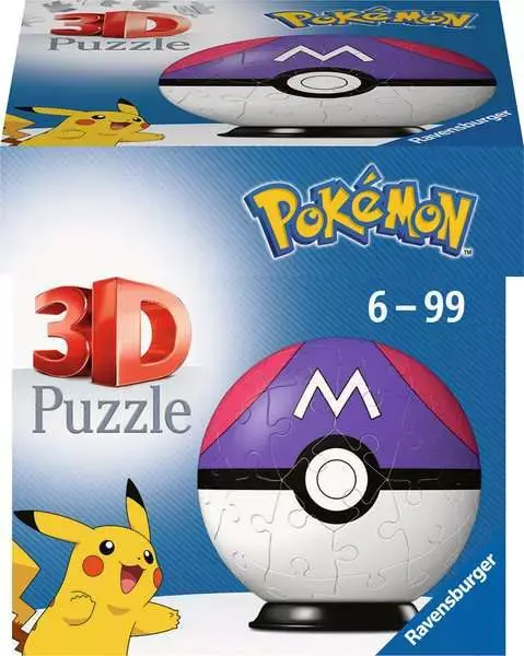Ravensburger 3D Slagalica Pokemon Master lopta, 54 dela