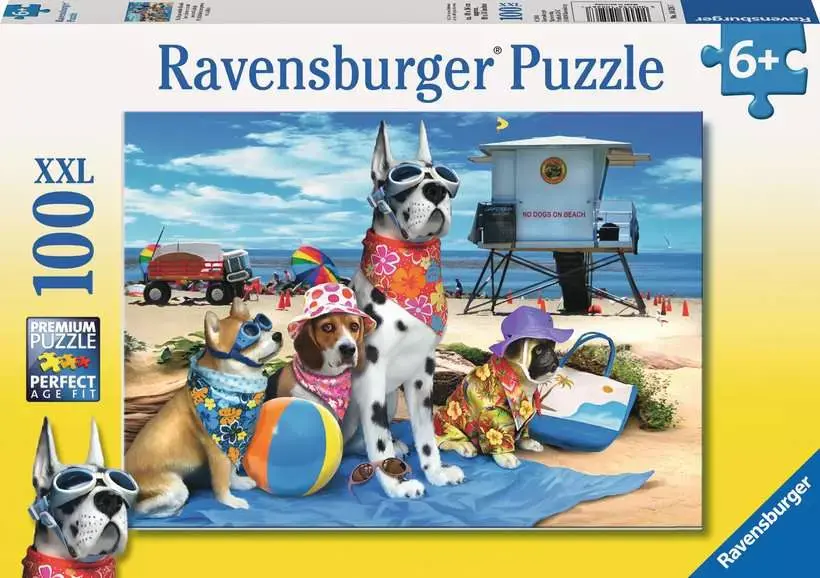 Ravensburger Slagalica Psi na plaži, 100 delova