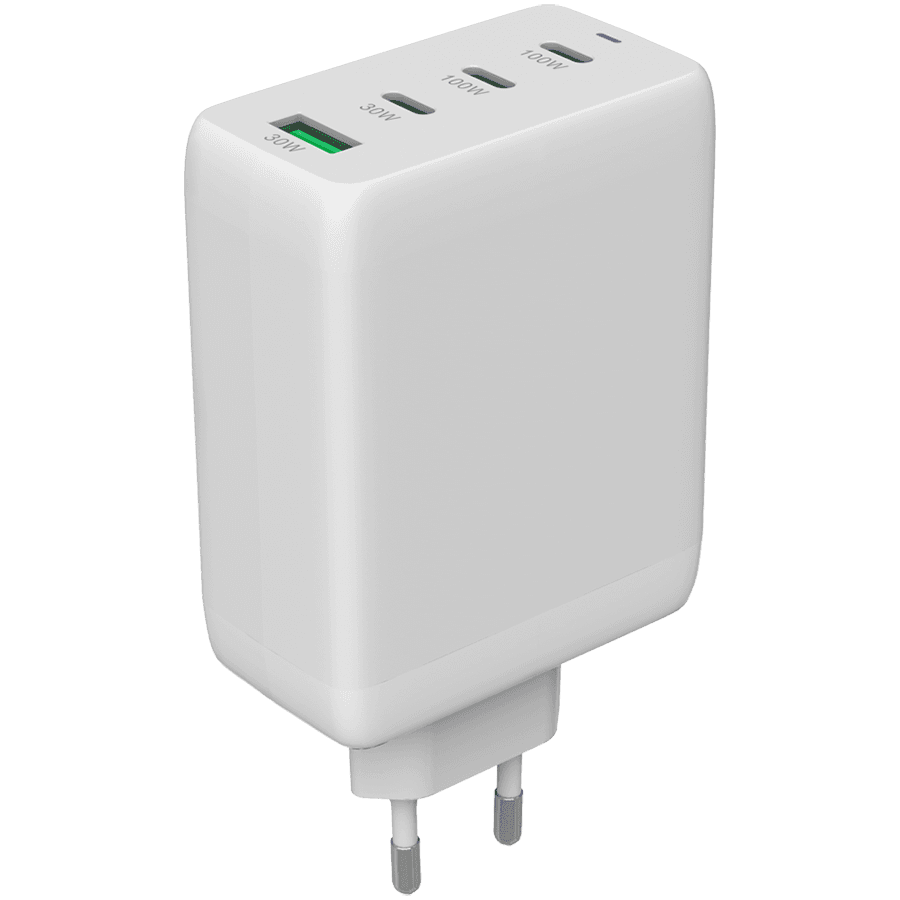 Canyon punjač CU100ACC GaN, 100W, 3xPD 1xQC, beli