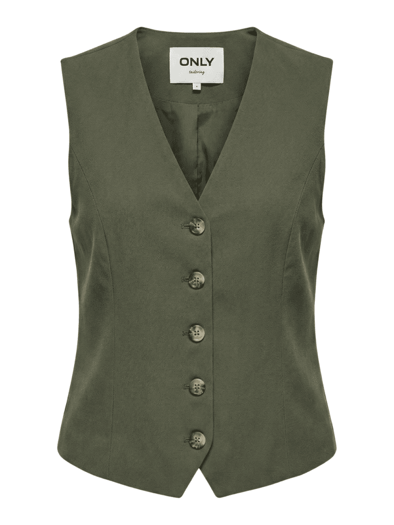 Only Ženski prsluk Iris, Maslinasti