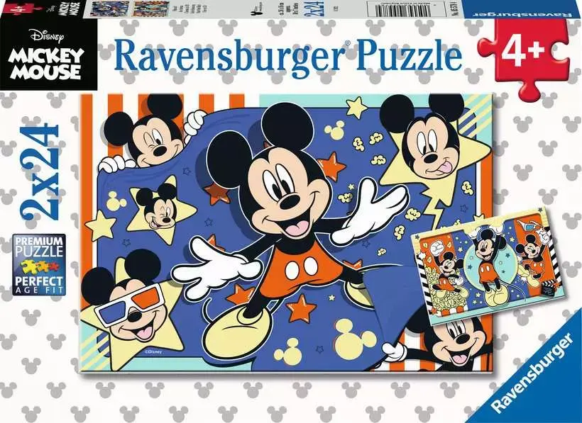Ravensburger Slagalica Mickey Mouse, 2x24 delova