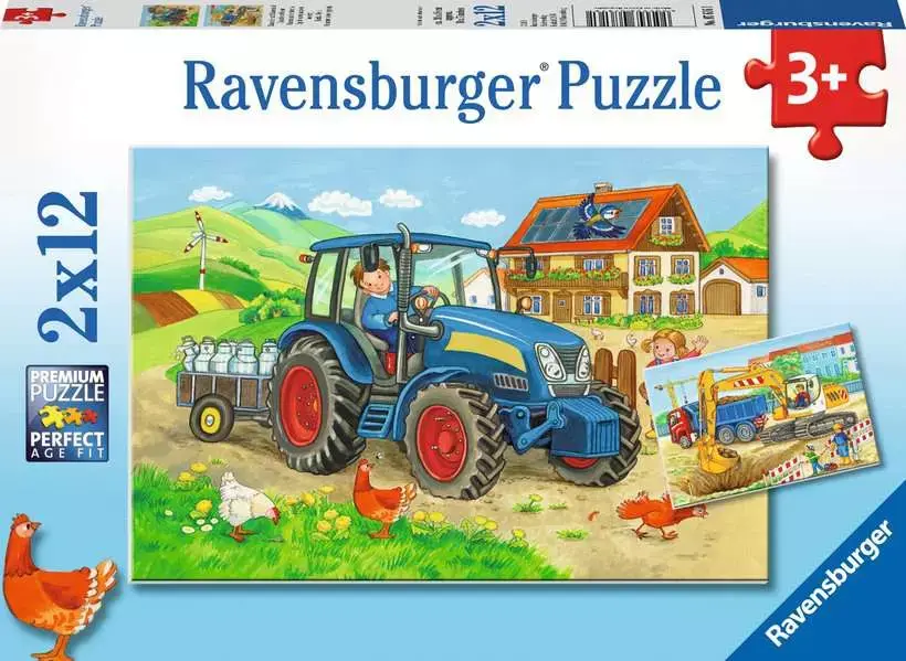 Ravensburger Slagalica Radovi u toku, 2x12 delova