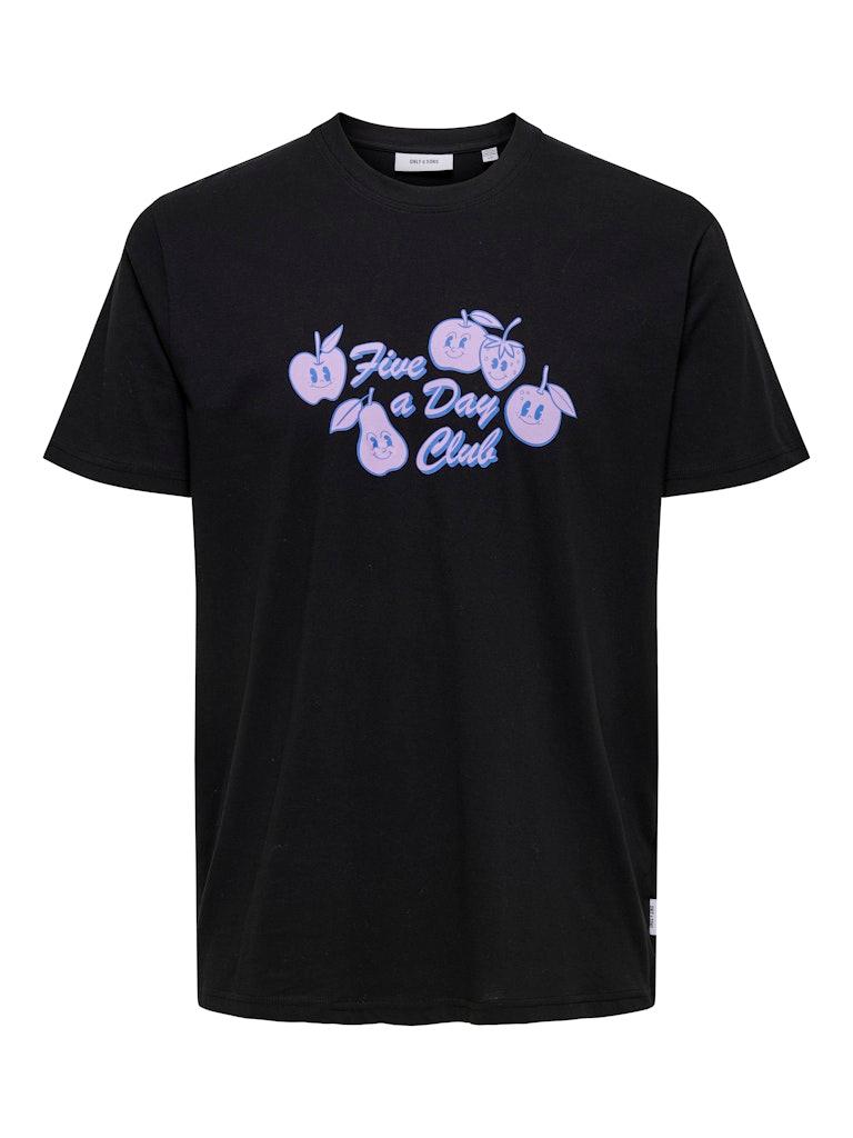 Only Muška majica Bruce, Crna