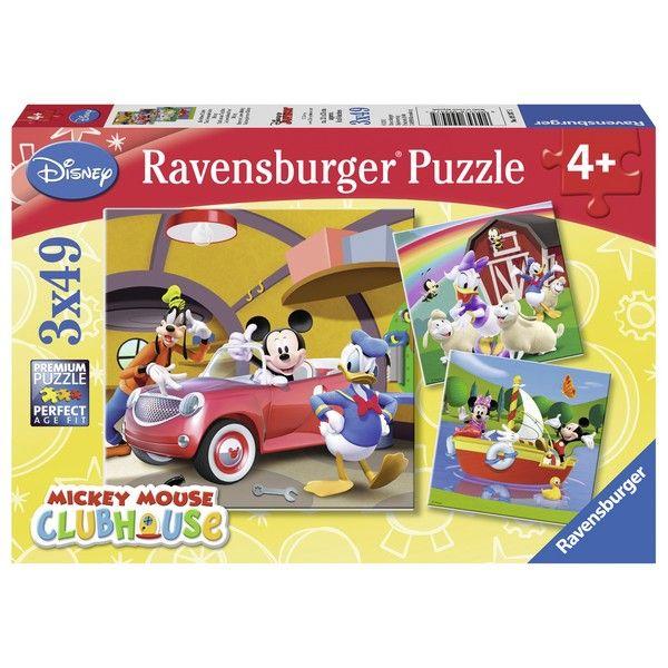 Ravensburger Slagalica Mickey Mouse Clubhouse, 3x49 delova