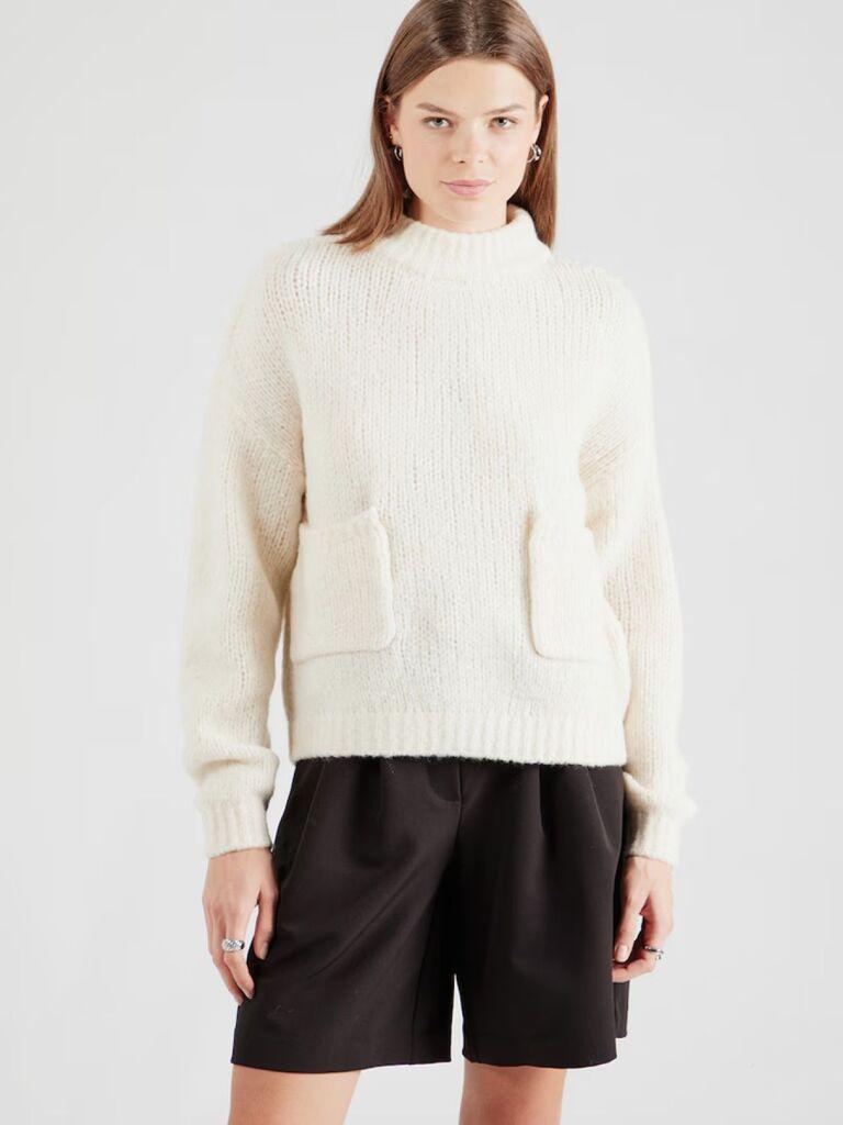 Only Ženski džemper Pie, Beli