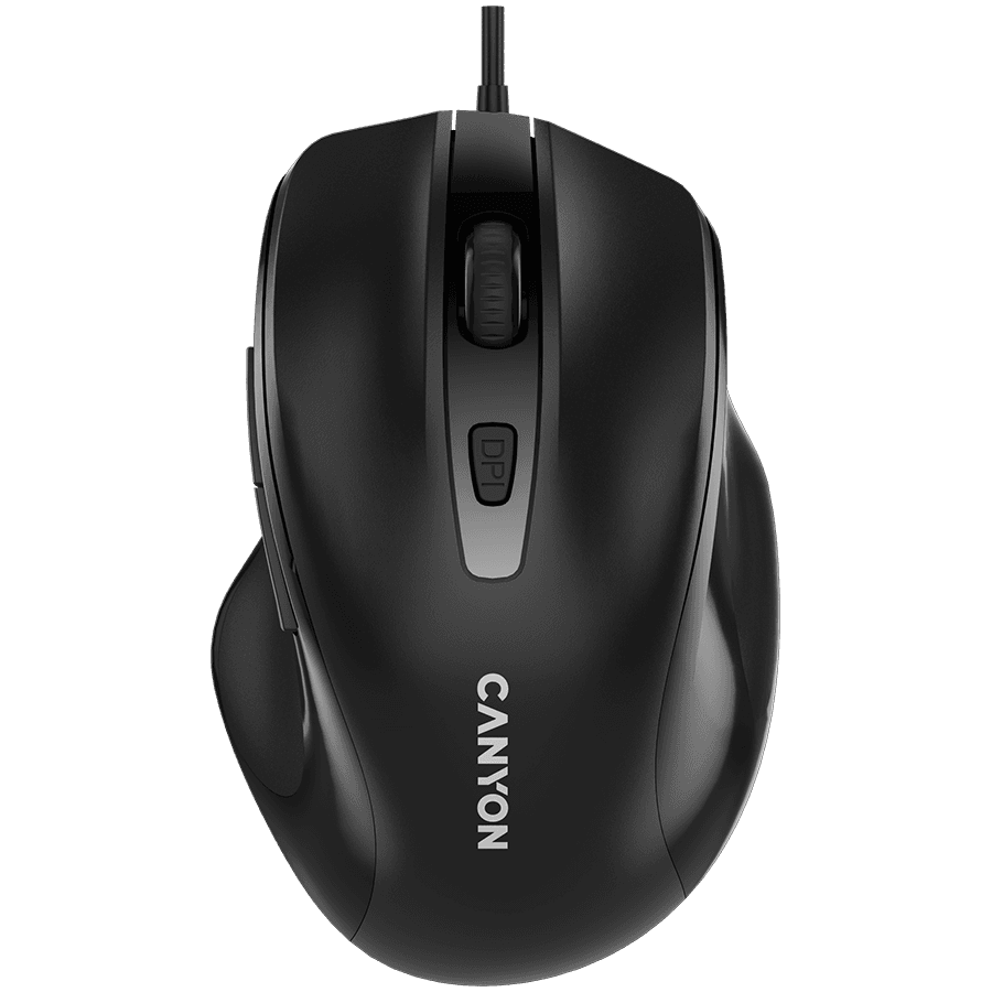 Canyon Mouse M-6 žični, crni