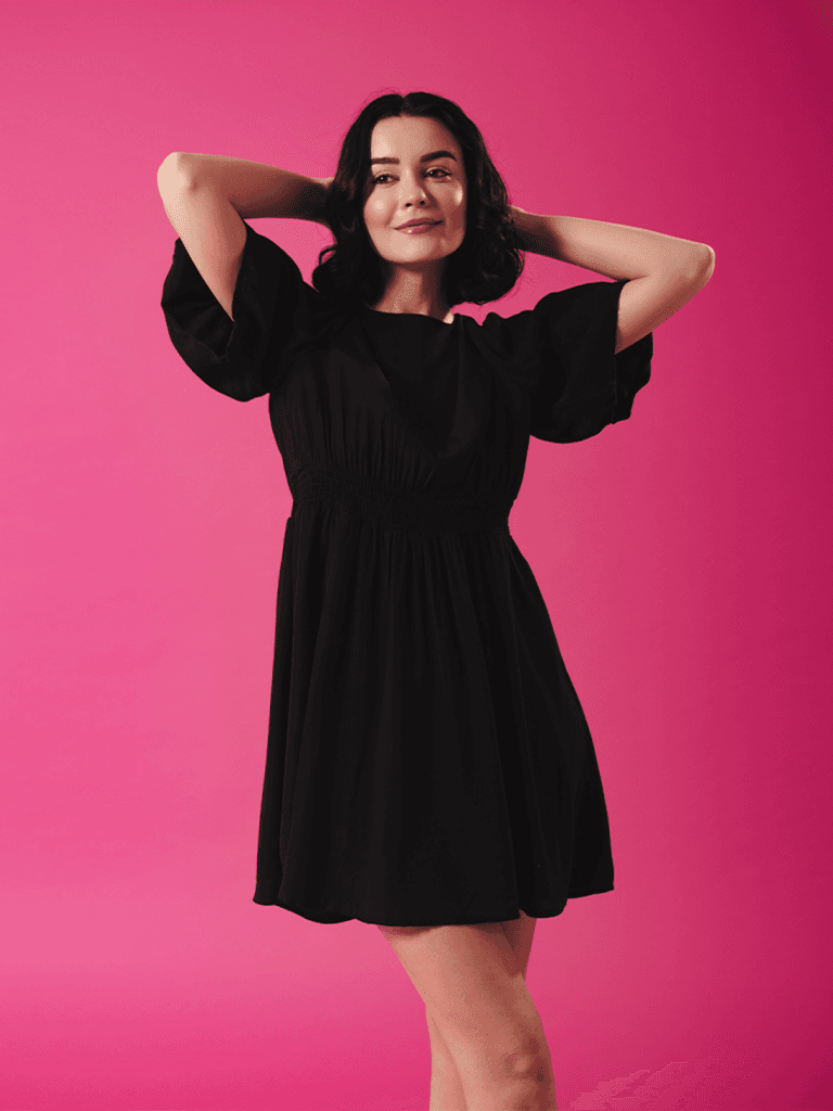 Pieces Ženska haljina Korine, Crna