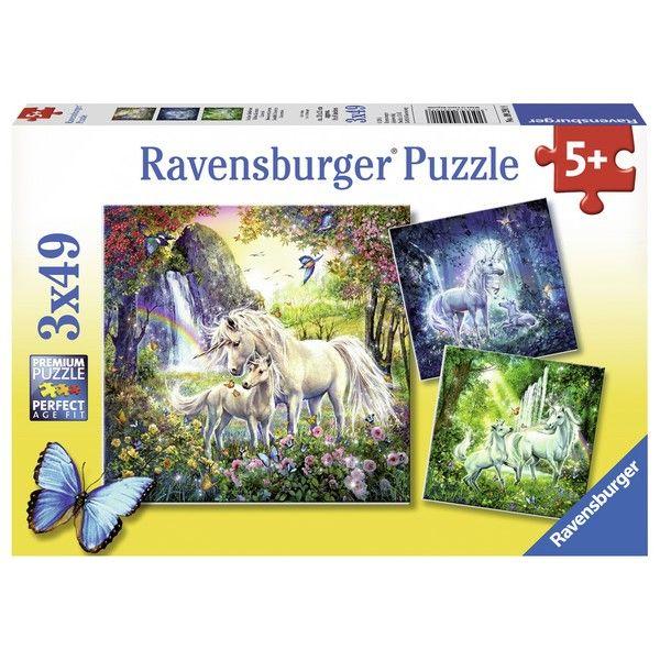 Ravensburger Slagalica Prelepi jednorog, 3x49 delova