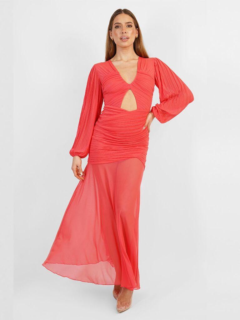 Jaded Rose Ženska haljina Jessie, Kajsija