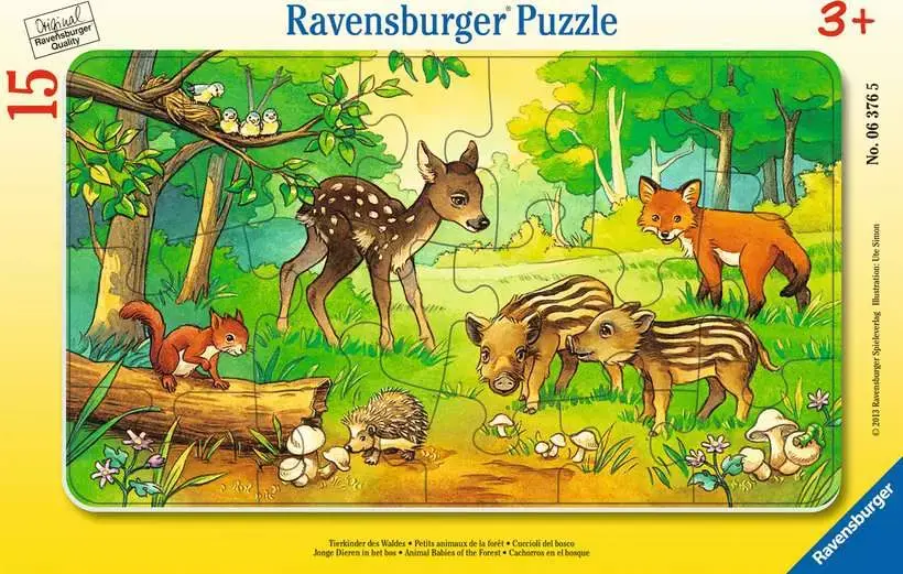 Ravensburger Slagalica Životinje u prirodi, 15 delova