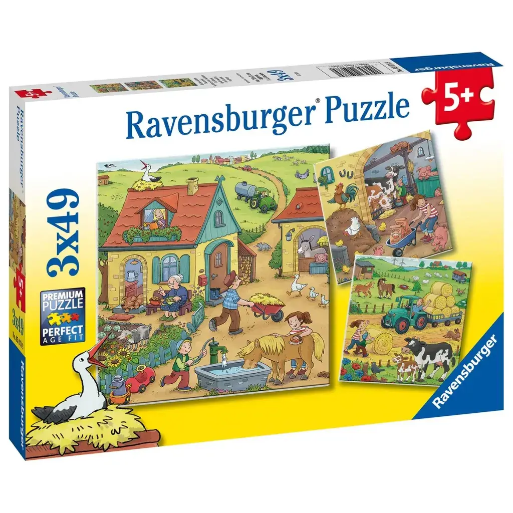 Ravensburger Slagalica Na farmi, 3x49 delova