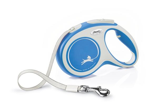 FLEXI Povodac za pse Comfort Tape M, 5m, Do 25 kg, Plavi
