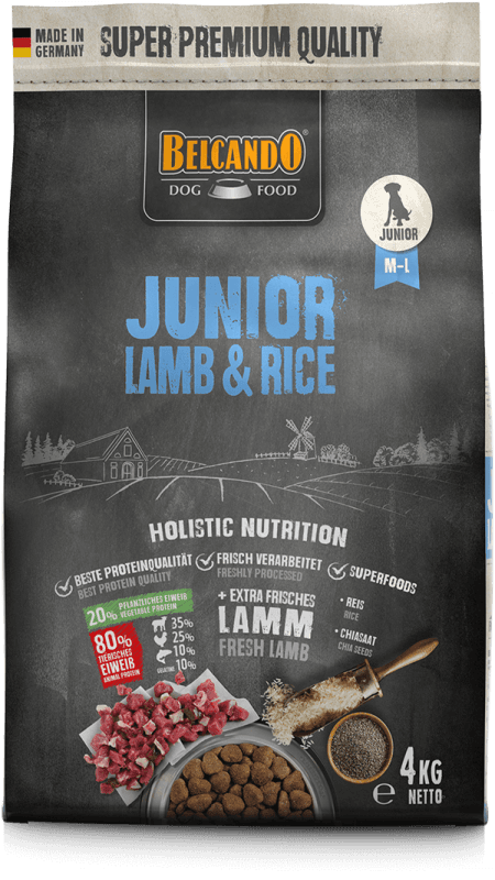BELCANDO Suva hrana za pse Junior, Jagnjetina, 12.5kg