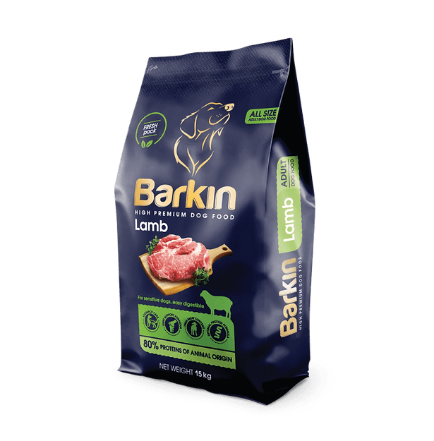 BARKIN Suva hrana za pse High Premium Junior, Jagnjetina, 15kg