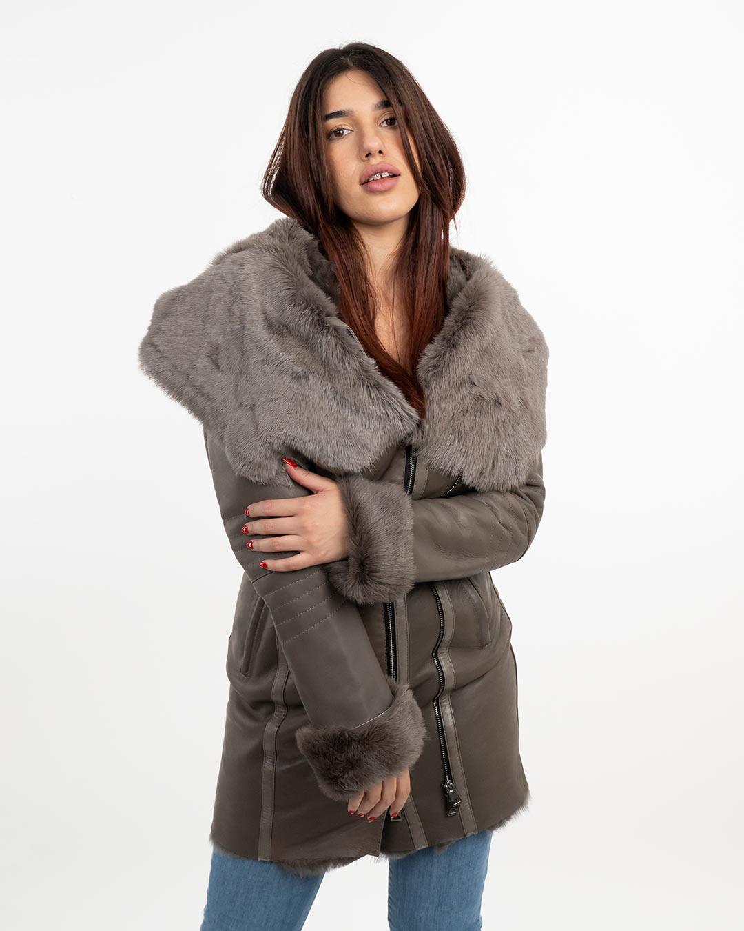 LA FORCE Ženski Monton Leona, Braon