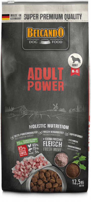BELCANDO Suva hrana za pse Adult Power, Živina, 12.5kg