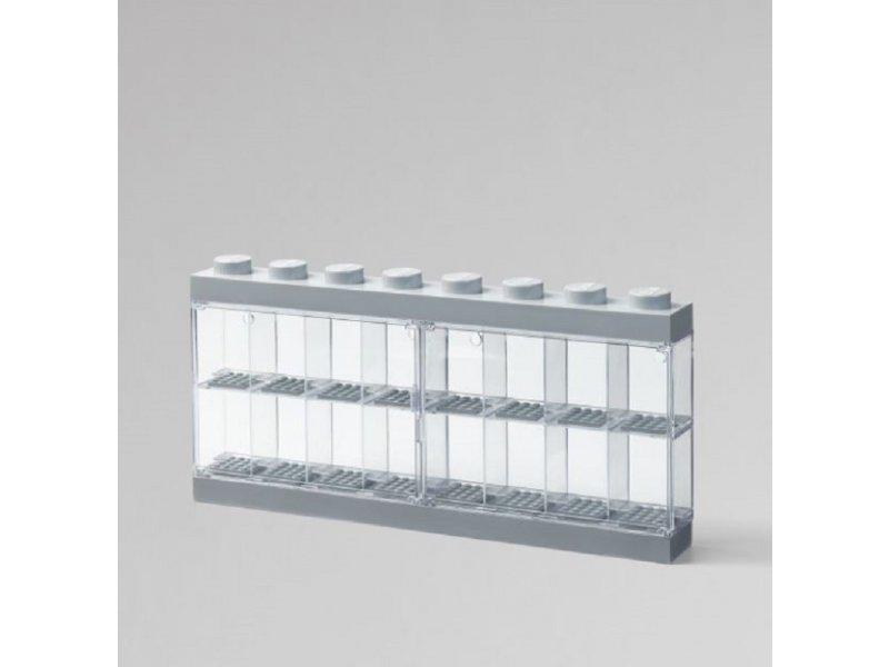 LEGO Izložbena polica za 16 minifigura, Siva