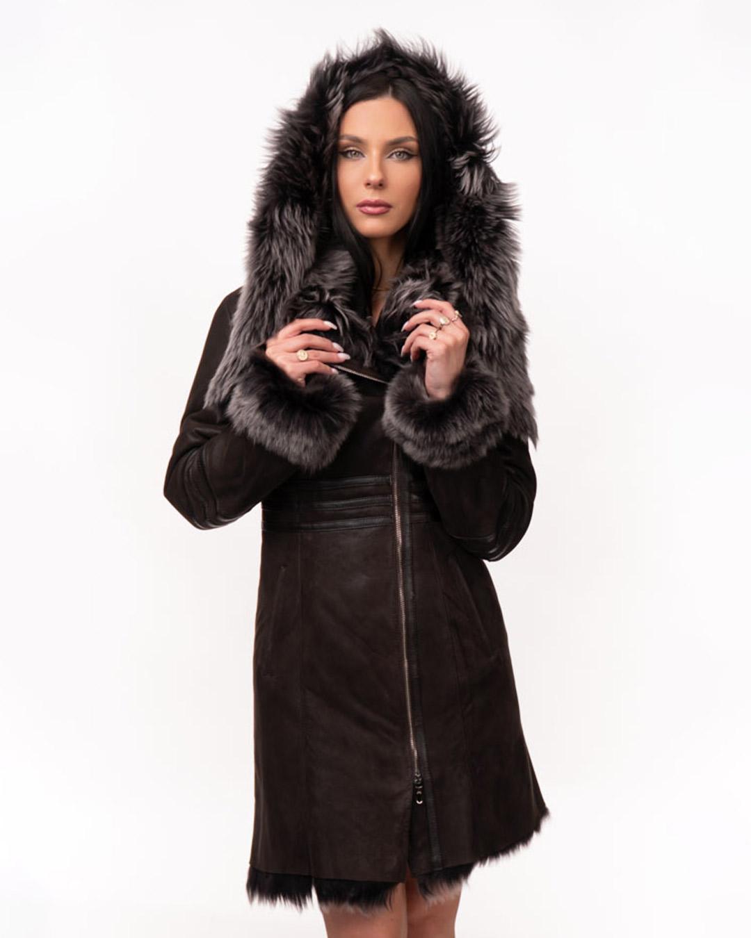 LA FORCE Ženski Monton Isidora, Braon