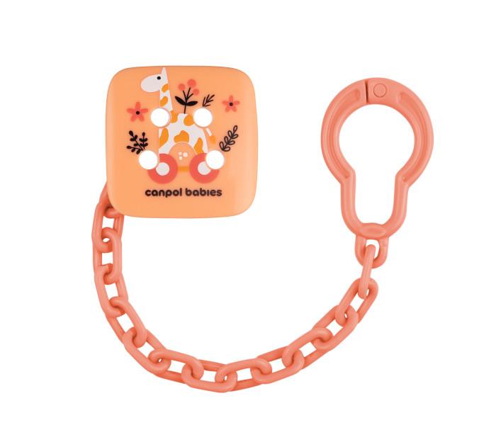 Canpol Babies lanac za varalicu Žirafa, Koralna boja
