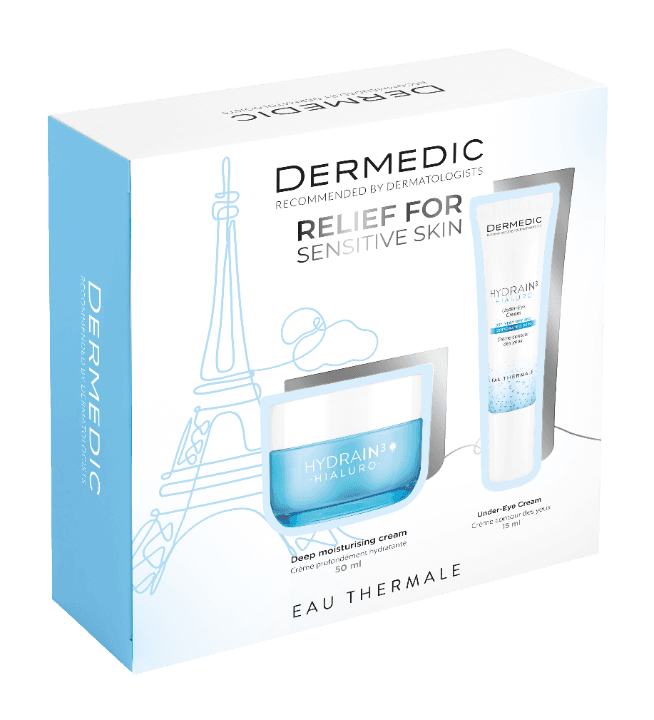 Dermedic Set krema za lice i krema za područije ispod očiju Hydrain3, 65ml