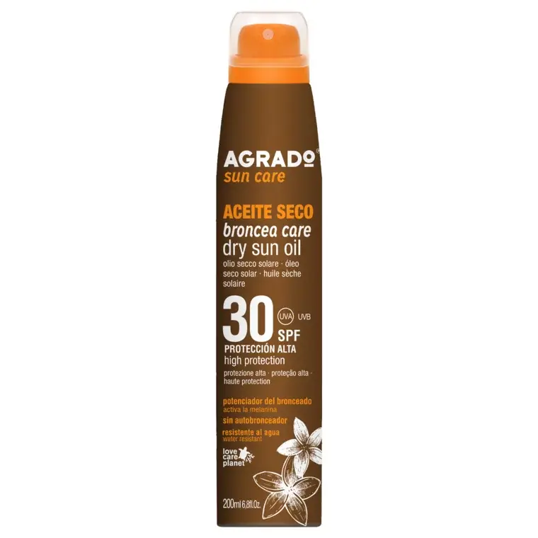 Agrado Suvo ulje u spreju za sunčanje SPF30, 200 ml