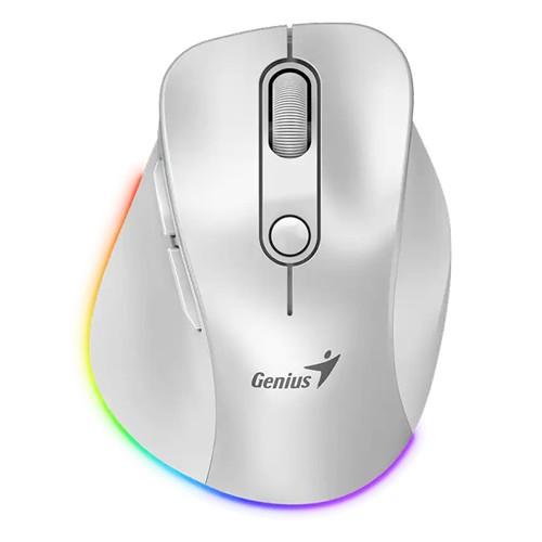 Genius Bežični miš Ergo 9000S Pro, USB, Beli