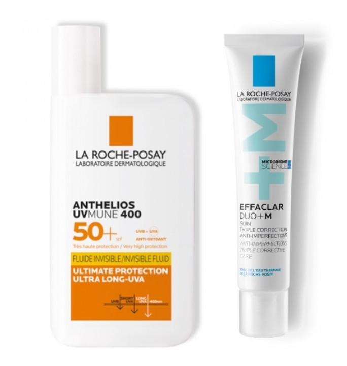 La Roche Posay  Set krema za lice Anthelios UV MUNEF50+ 50ml + Effaclar Duo+ M 40ml