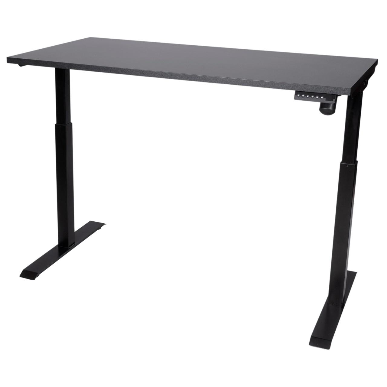 Elektropodesivi sto Ergodynamic A3, Sa jednim motorom, 1370 x 670 x 18mm, Crni