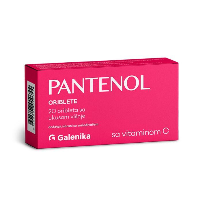 Pantenol Oriblete sa vitaminom C, Ukus višnja, 20 komada