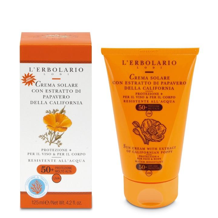 Lerbolario Krema za sunčanje za lice i telo Sole, SPF50+, 125ML