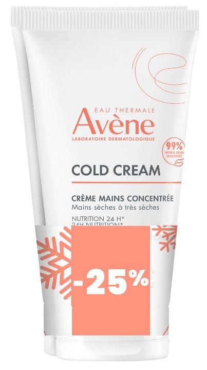 Avene Krema za ruke Cold, Duo Pack, 50ml