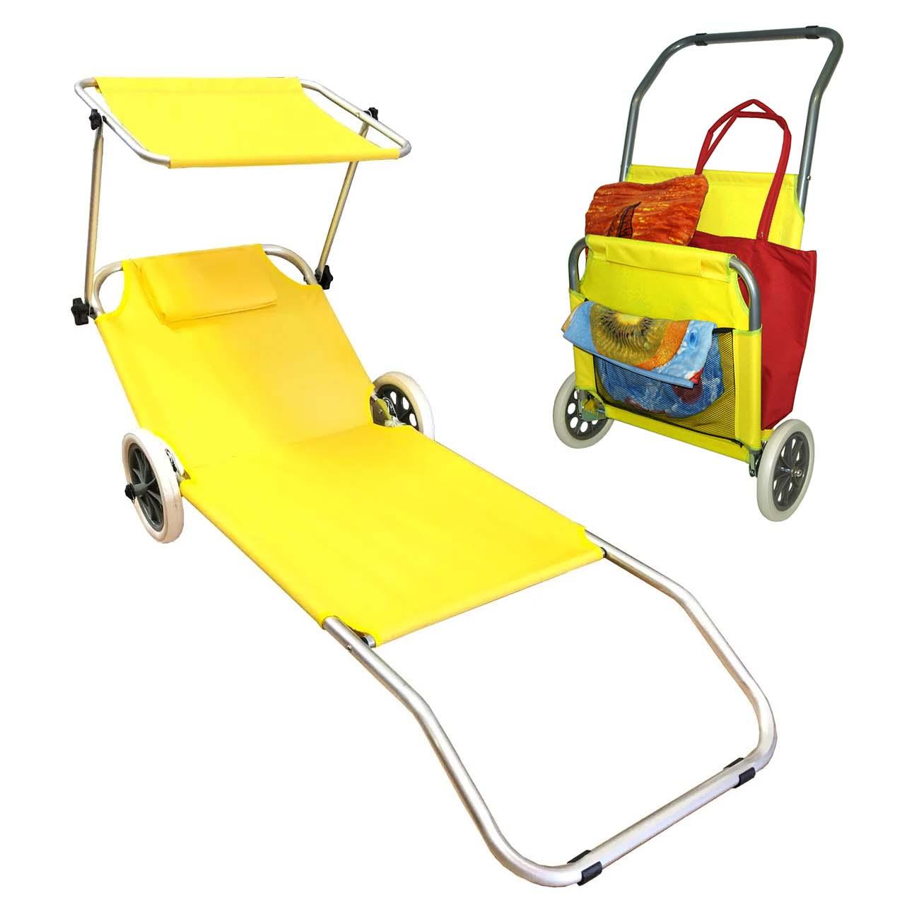 Ležaljka, 150 x 65 x 15 cm, Žuta