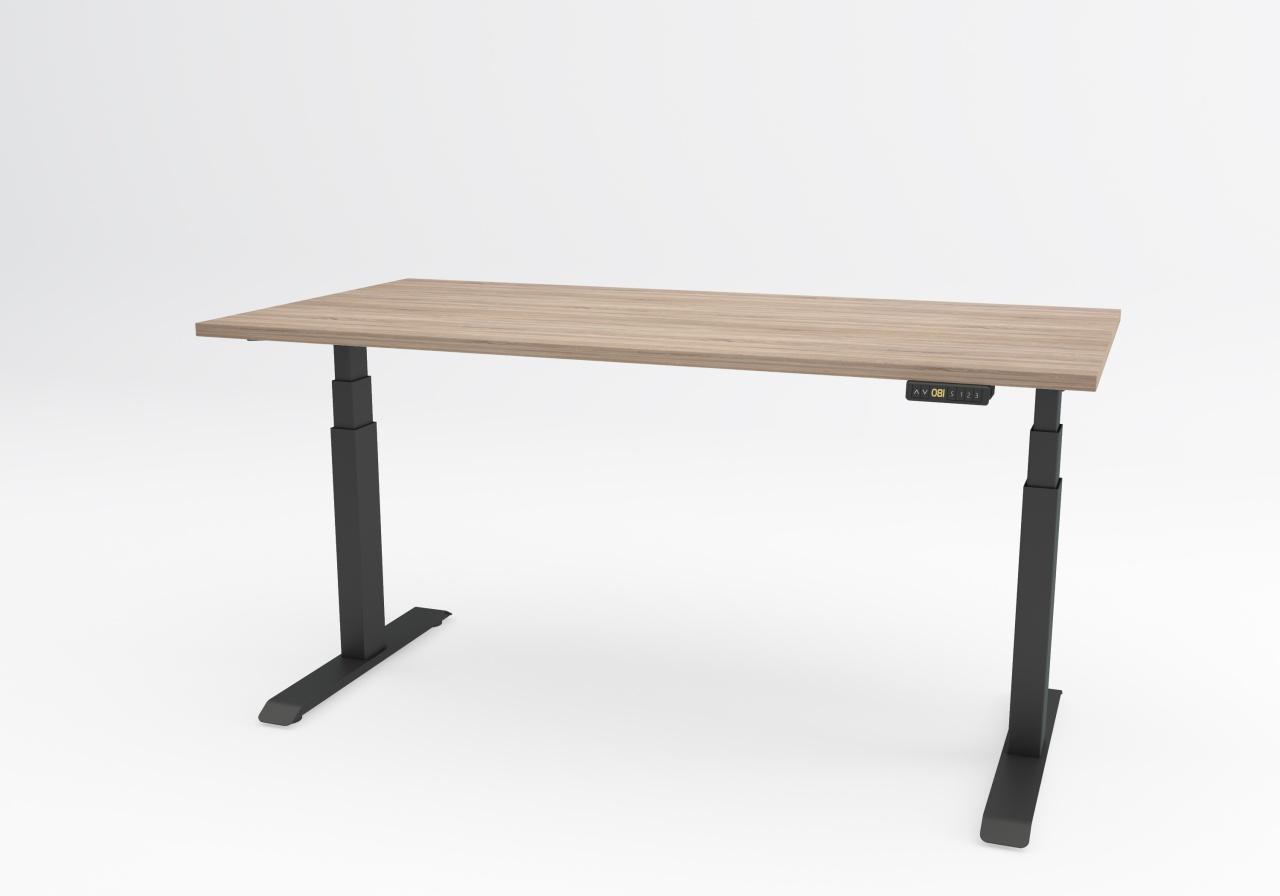 Elektropodesivi sto Ergodynamic A7 Performance, Sa dva motora, 1200 x 600 x 18mm, Hrast