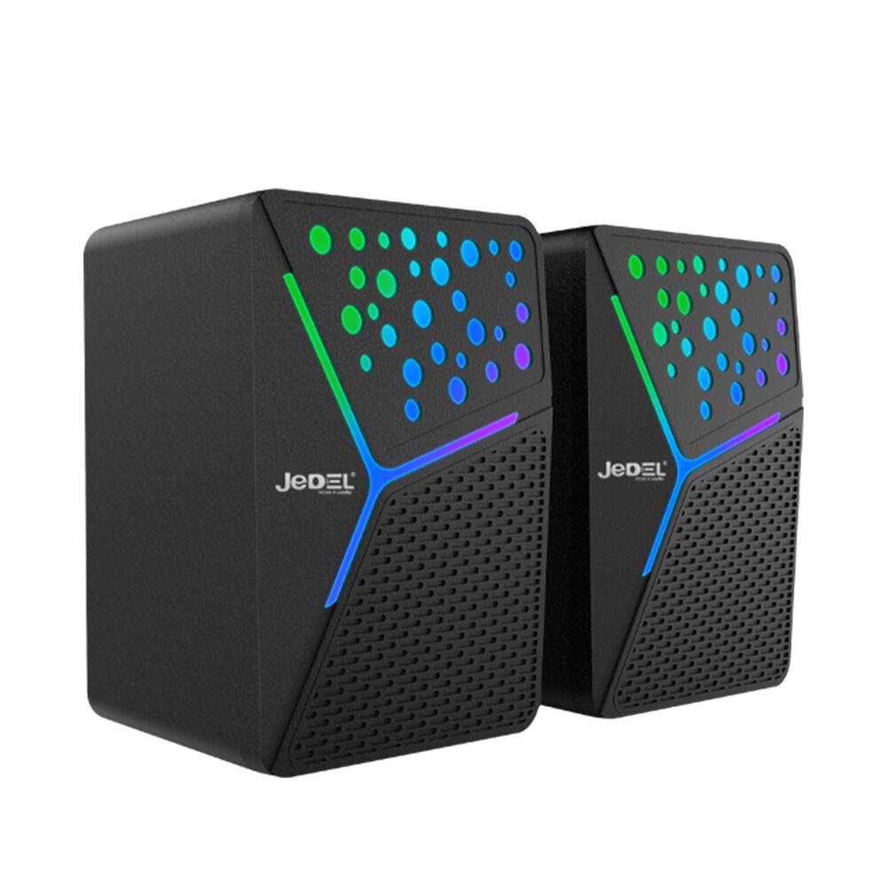 Jedel Kompjuterski zvučnici COLORFULr S-554, 3W, USB, Crni