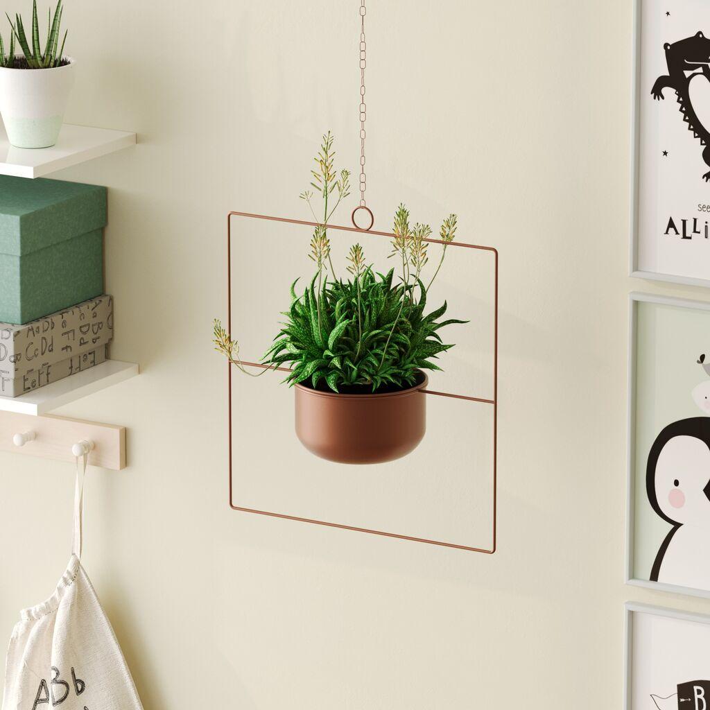 Aberto Design Dekorativna saksija Pandantif, 40x40x17 cm, Terakota