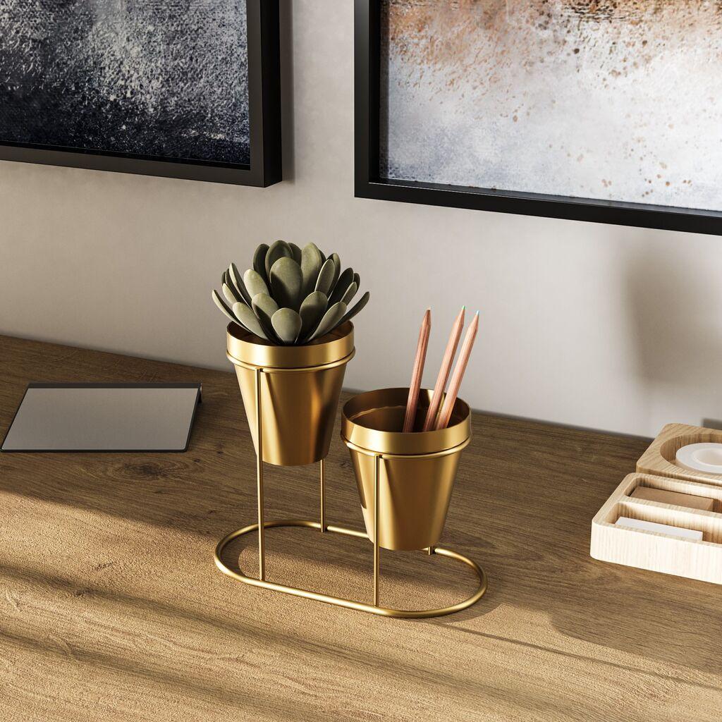 Aberto Design Stona dekoracija 19x16x10 cm, Zlatne boje