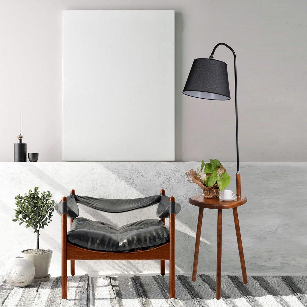 Opviq Podna lampa Demet, 160 cm, E27, Lešnik
