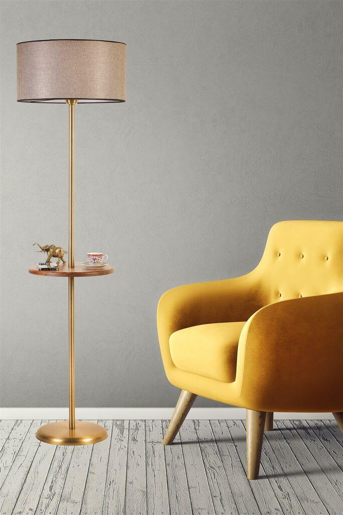 Opviq Podna lampa Mercan, 160 cm E27, Zlatne boje