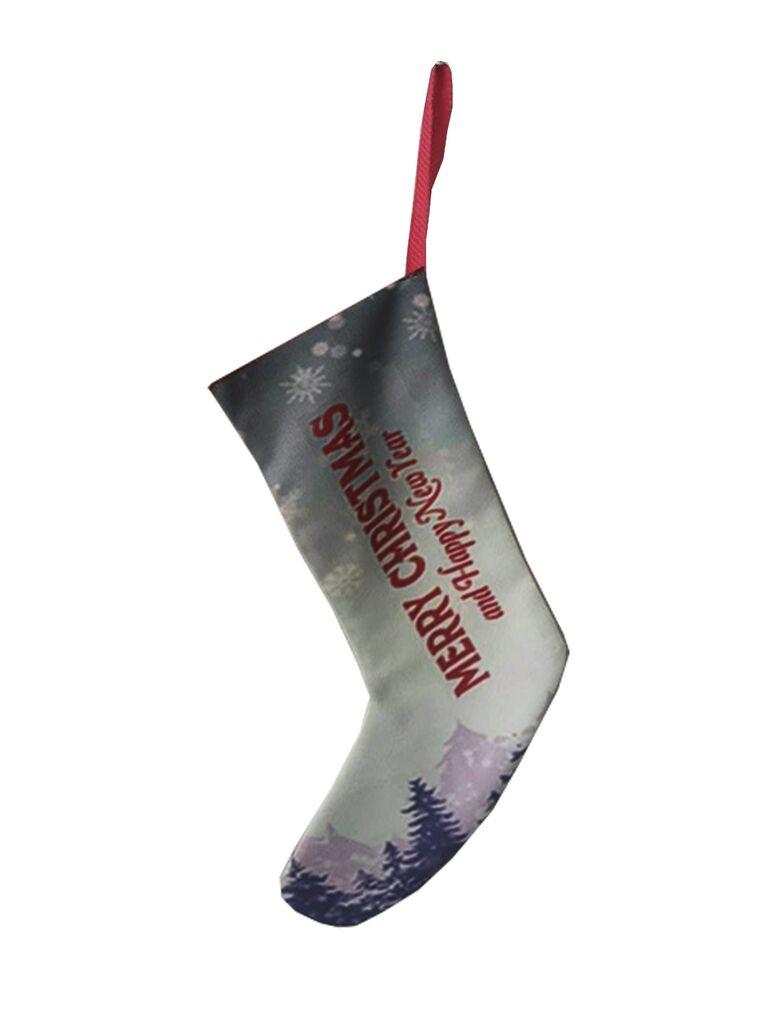 Aberto Design Novogodišnja ukrasna čarapa Crp004, 35x18 cm, Šarena