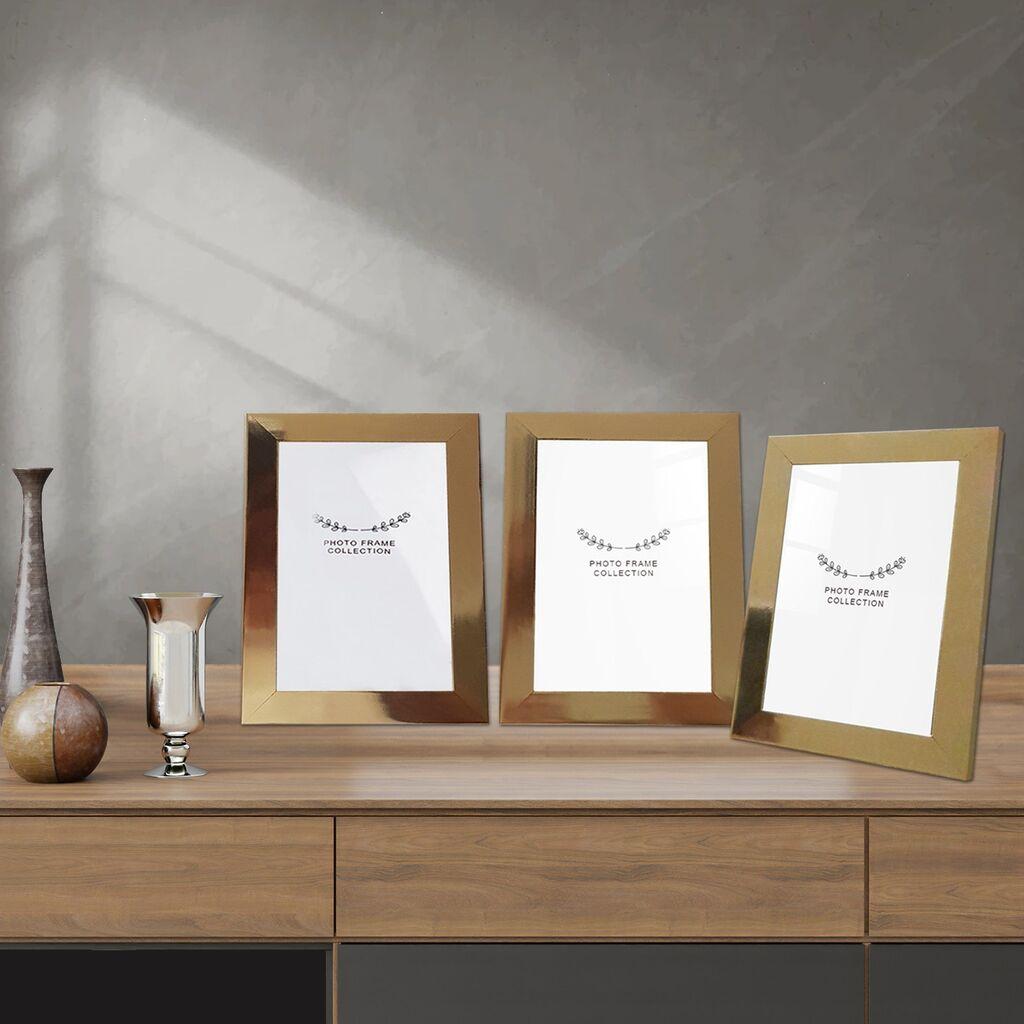 Aberto Design Set ramova za slike 3IAFC1022_1015, 10x15cm, 3 komada, Zlatne boje