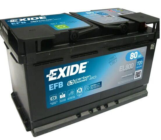 12V/70Ah+D EXIDE EFB (760A)