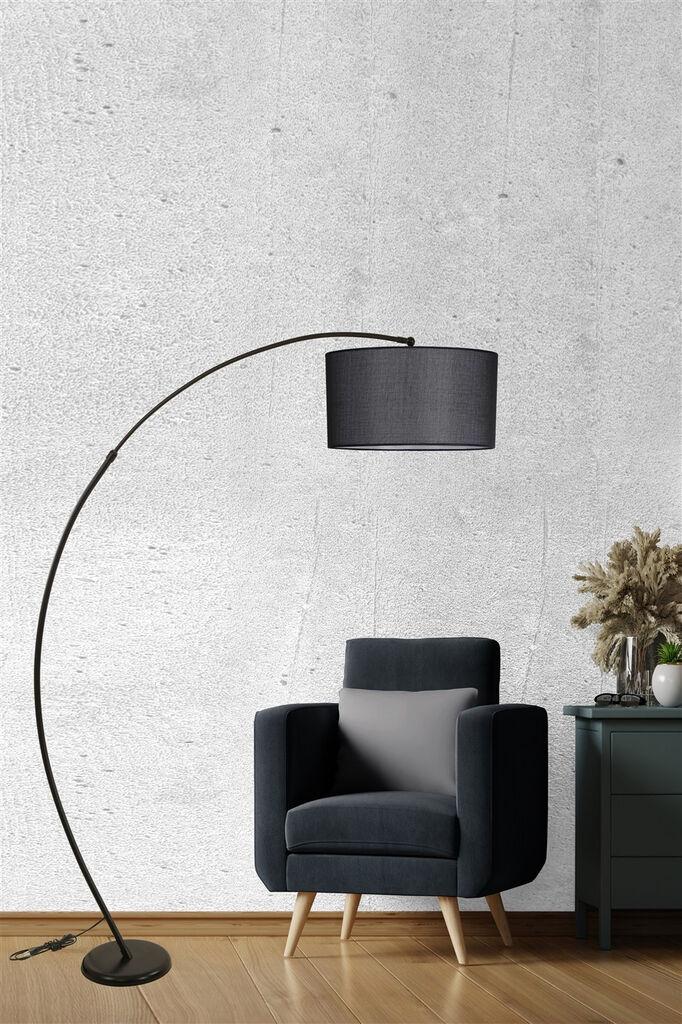 Opviq Podna lampa Misra, 185 cm, E27, Crna