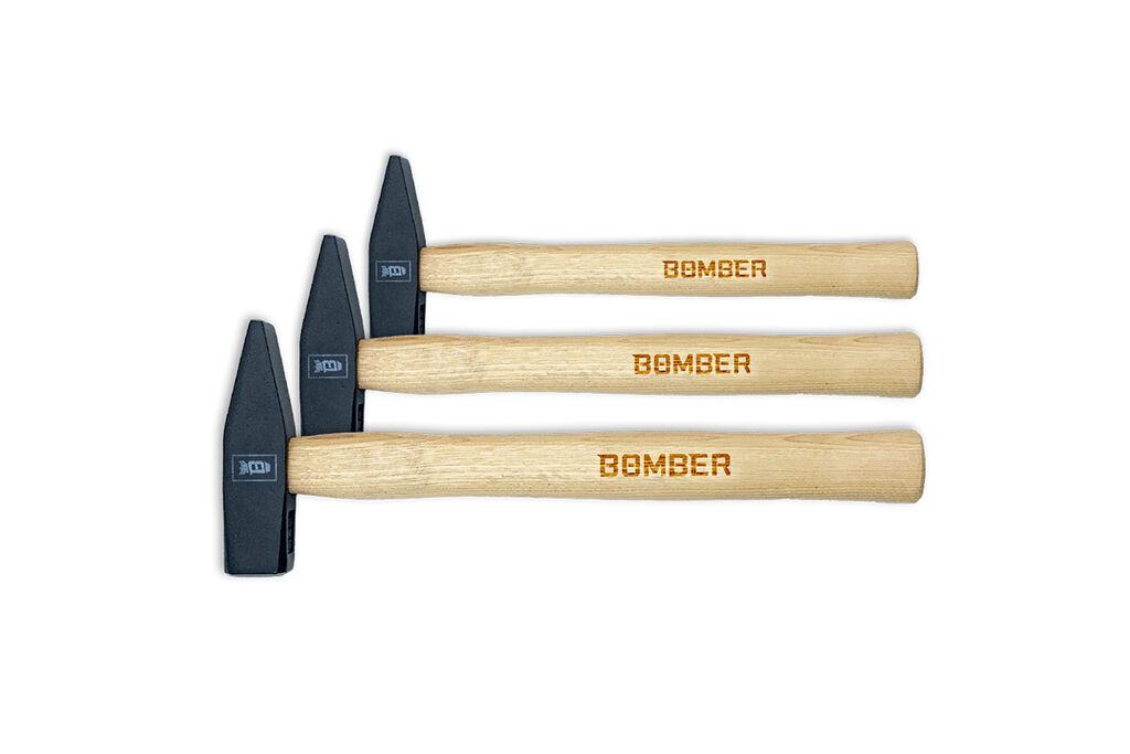 Bomber Set čekića sa drvenom drškom, 3 Komada